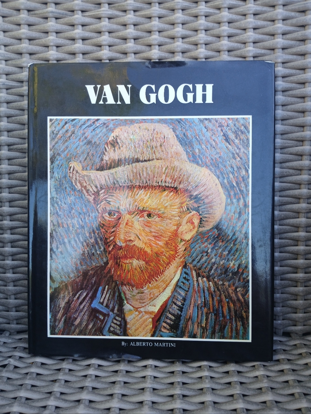 Van Gogh Hardcover Art Book - Black Cover with Colorful Portrait